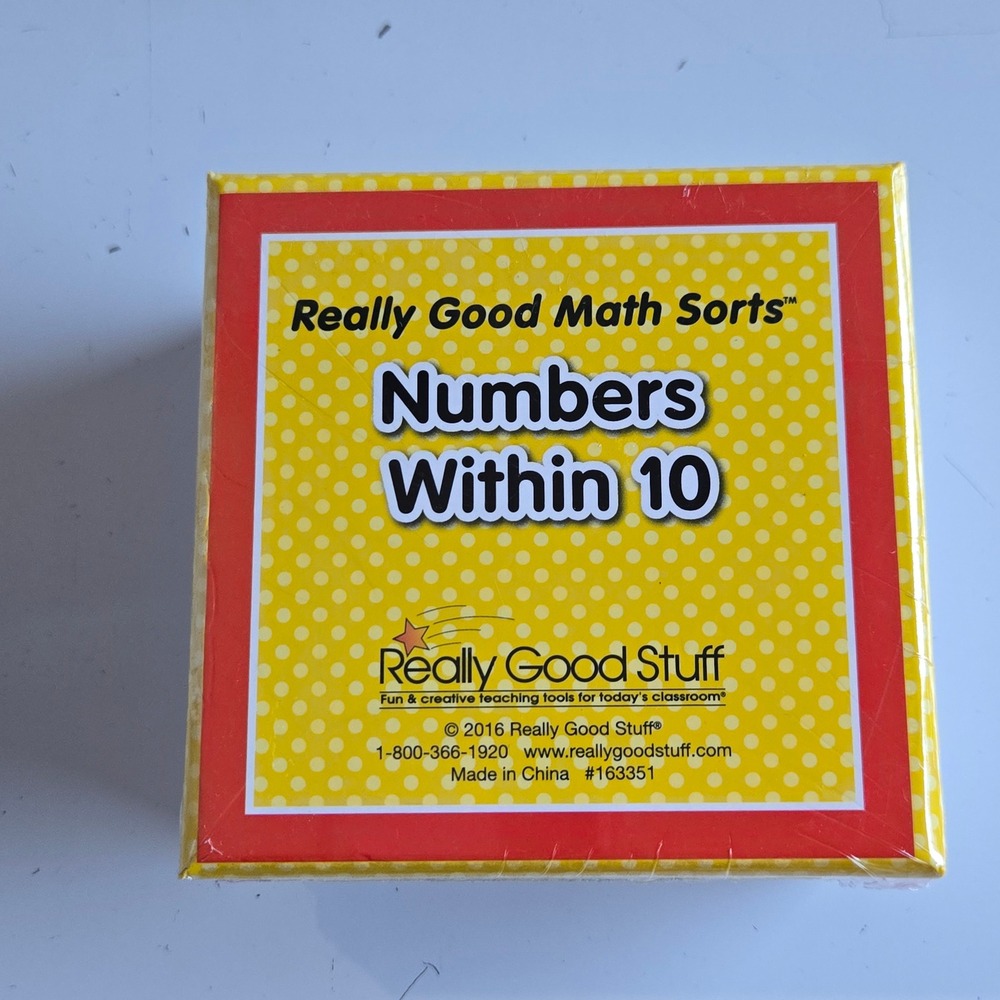 Really Good Stuff Math Sorts Numbers Within 10 Educational Learning Game 163351